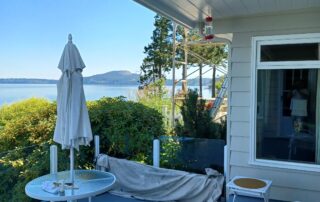 Exterior deck painting